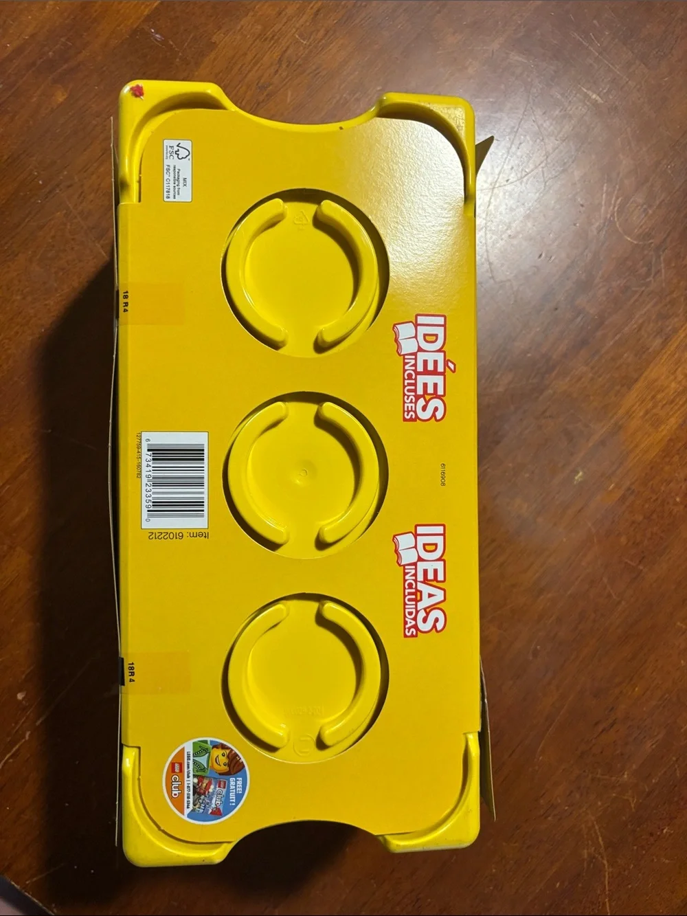 LEGO Classic Yellow Carrying Brick Box with Multi-Color Bricks